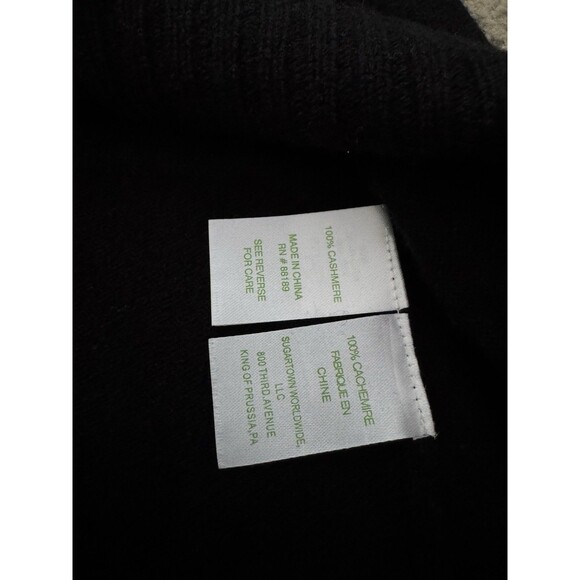 Lilly Pulitzer Women's Black 100% Cashmere Cardigan Sweater Size Medium - Picture 7 of 7